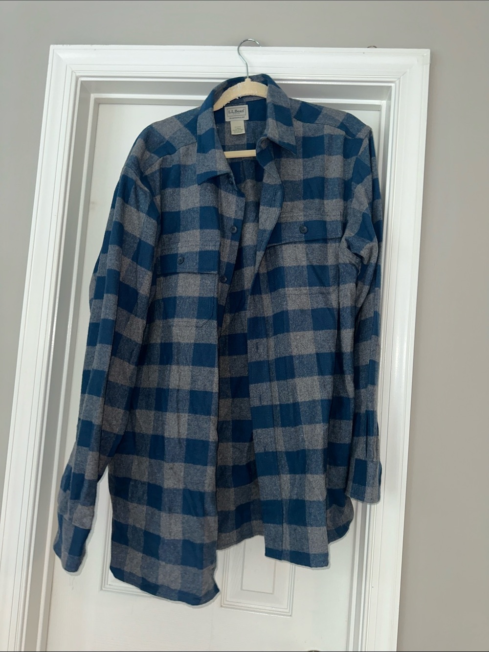 LL Bean Chamois Shirt, Traditional Fit, Plaid